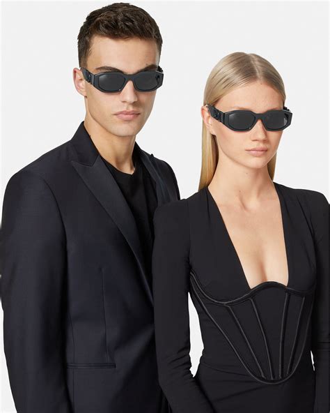 versace leather medusa sunglasses|versace glasses unisex.